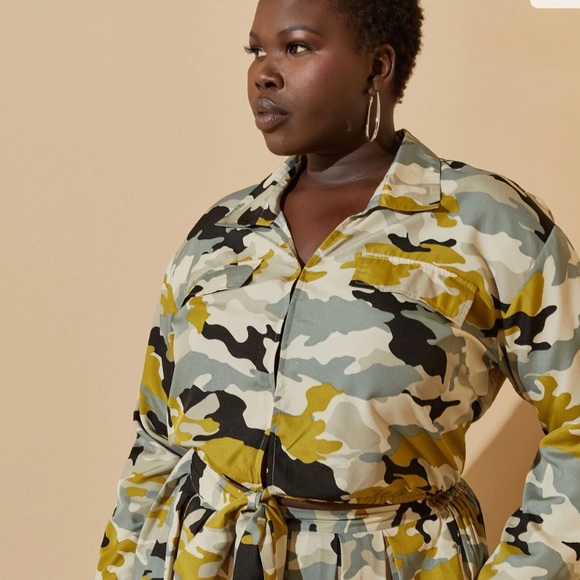 BN Camo Print Wide Leg Pants Size 23/24 & 26/28 - Picture 9 of 14